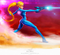 pardoart:  Samus Zero for Sketch_Dailies 