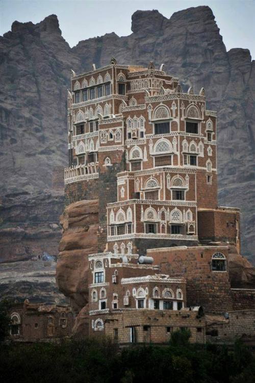 The Dar al-Hajar is a royal palace located in Wadi Dhar near Sana‘a, Yemen.