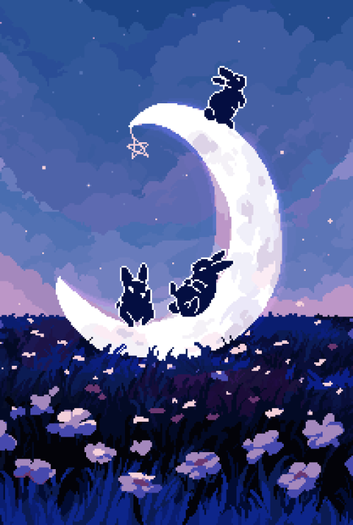 illufinch:moon bunnies