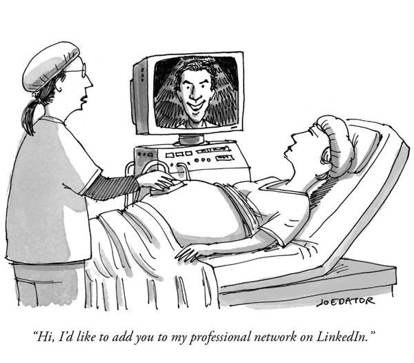 A New Universal ‘New Yorker’ Cartoon Caption: 'I’d like to add you to my professional network on LinkedIn.’
