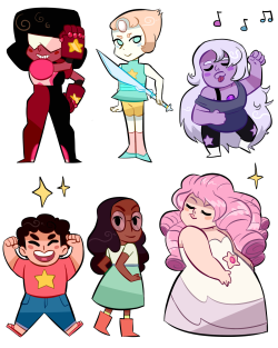 robotverve:  working on steven universe stickers for SMASH is sydney in august!!