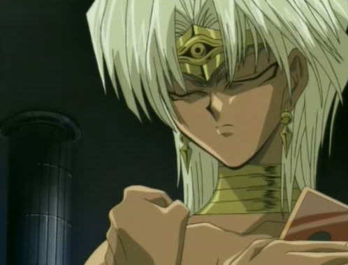 egyptian-menace:  Marik sets off with brushed hair.   And he never   hears  of a