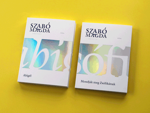 Holographic foil stamp book cover design by Farkas Anna
