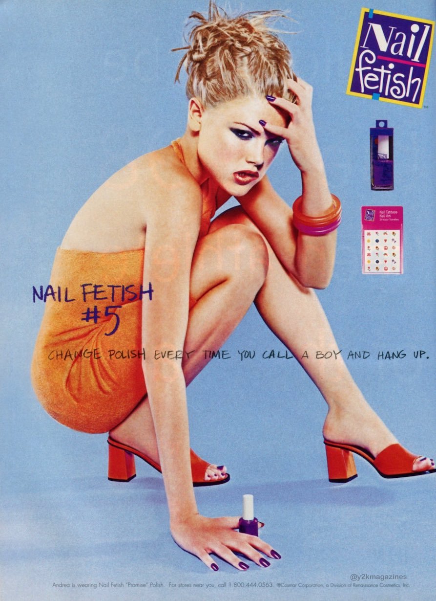 Image of French advertisement for Chen Yu lipstick and nail polish, 1953