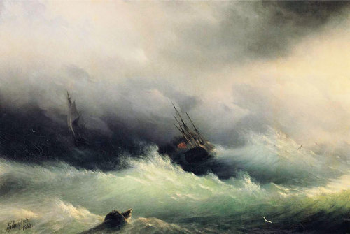 littlelimpstiff14u2: Hypnotizing Translucent Waves In 19th Century Russian Paintings Capture The Raw