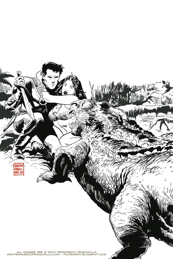 francavillarts:   JOHN CARTER OF MARS in “THE DARK SWAMP OF BARSOOM&quot;Paperback