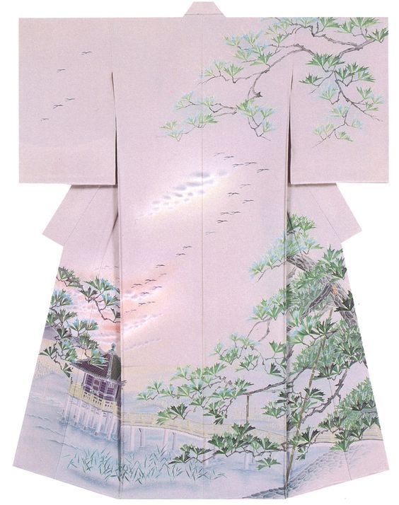 glittertomb:Kaga-Yuzen in Pink &amp; Peach