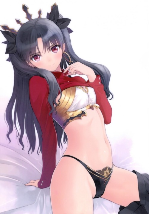 tony taka fate/grand order ishtar (fate/grand order) toosaka rin bikini top cleavage shirt lift swimsuits | #409136 | yande.re