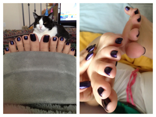kristinarosexxx:  To my #toeheadz.. It wasn’t meant for u but it is today. New pedi, OPI “ink”