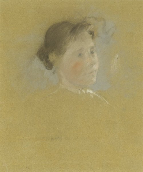 Study of a Head, John Henry Twachtman, ca. 1888-1895, Brooklyn Museum: American ArtSize: 14 7/8 x 15