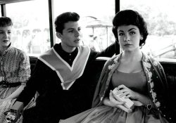 adoring-annette:  Frankie and Annette double date at Disneyland with Shelley Fabares (Shelley’s date not pictured) 1959. 