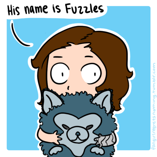 fangirlregretsnothing: Bucky has a new friend, and he is brave warrior. (๑و•̀ω•́)و S