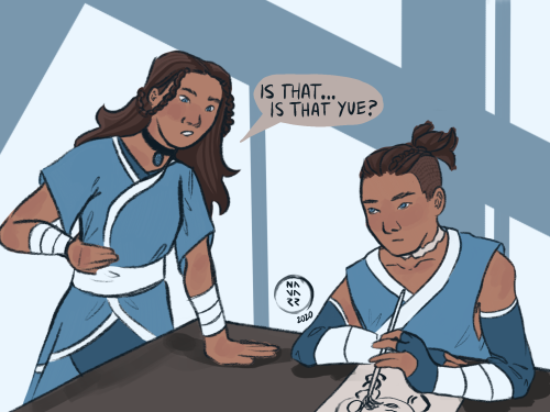 gingersnapped:  katara is a supportive little sister and sokka tries to paint the people he loves so that he never forgets what they look like again