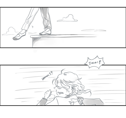 Gakuen Au With Dazai Finding Out Chuuya Is Secretly A Guardian Angel So He Risks His Life For Chuuya