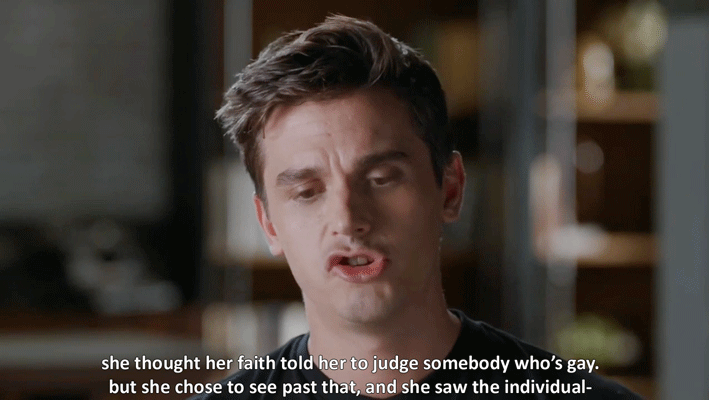 joli-antoni:  “she thought her faith told her to judge somebody who’s gay.but