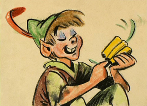 Early Peter Pan character designs