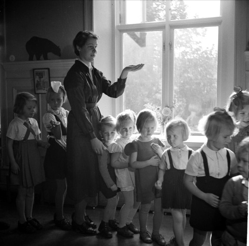 Pre-school, 1941, Sweden.