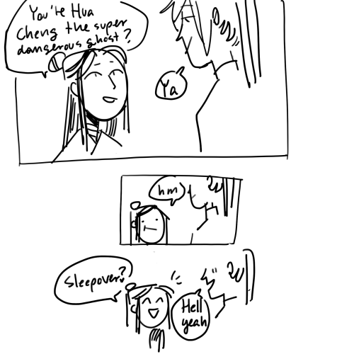 sneakydraws:we all know hua cheng has 0 chill but frankly xie lian’s eagerness is also hysteri