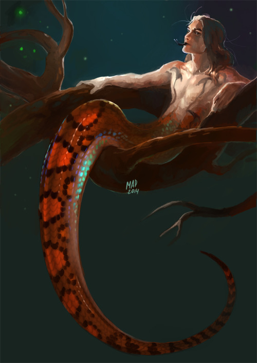 robintheshrew:Snake by DemonLife