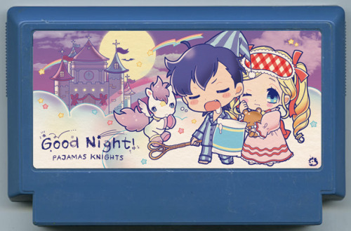 (オリジナル / Good Night! PAJAMAS KNIGHTS)すっかり載せ忘れて1年経ってしまったのですが『わたしのファミカセ展2016』へ参加させて頂いていたものです。【わたしのファミカ