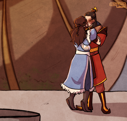 crxstalcas:ReunionAlternatively called: Katara realises she’s waited long enoughthis is inspired by 