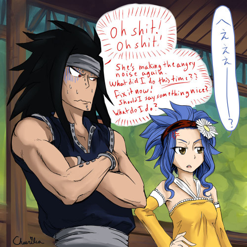 Porn Pics cheerilea:  Gajeel in Trouble by ~Cheerilea