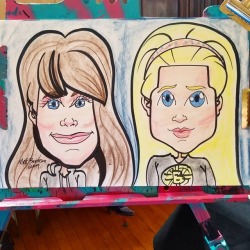 Caricature done today at the Melrose Arts