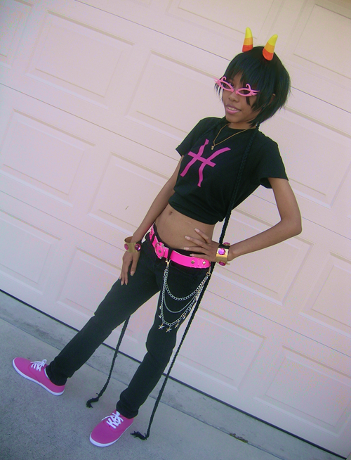 playbunny:  Ah here it is finally ! My humanstuck!Meenah cosplay ! I’ve been meaning to take these photos for a while now and I’m really happy with how everything turned out. I wore my horns anyway even though its human idgaf o(｀ω´*)o 