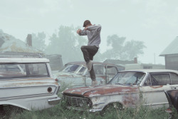 kylejthompson: Untitled - Kyle Thompson Visited my favorite ghost town again.  Some one moved in though and was living in a trailer in the town.  Would be strange to be the only person living in a ghost town.  He kept watch on us throughout the day.