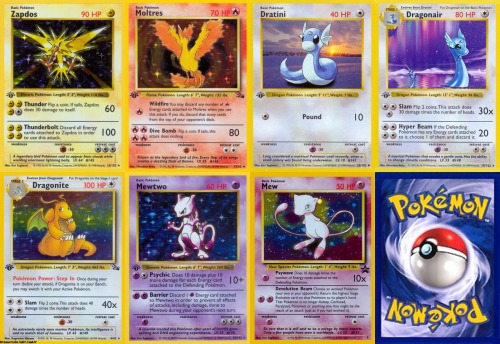 I actually have collected all but a few of these cards! Huge Pokemon fan as a kid. Probably still have them all! Haha!