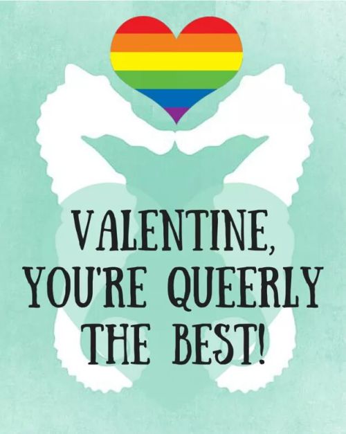 itgetsbetterproject:ithelpstodream:LGBT Valentine’s Day CardsHappy Valentines GAY!