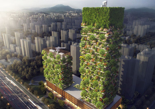  The First Vertical Forest In Asia Will Produce Over 132 Pounds of Oxygen Daily & Will Be Home to  Over 3,000 Plants 