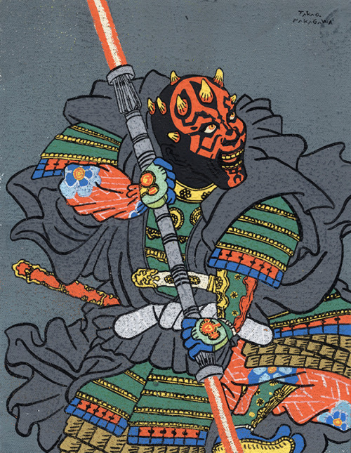 astromech-punk - Ukiyo-e Star Wars by Takao Nakagawa    