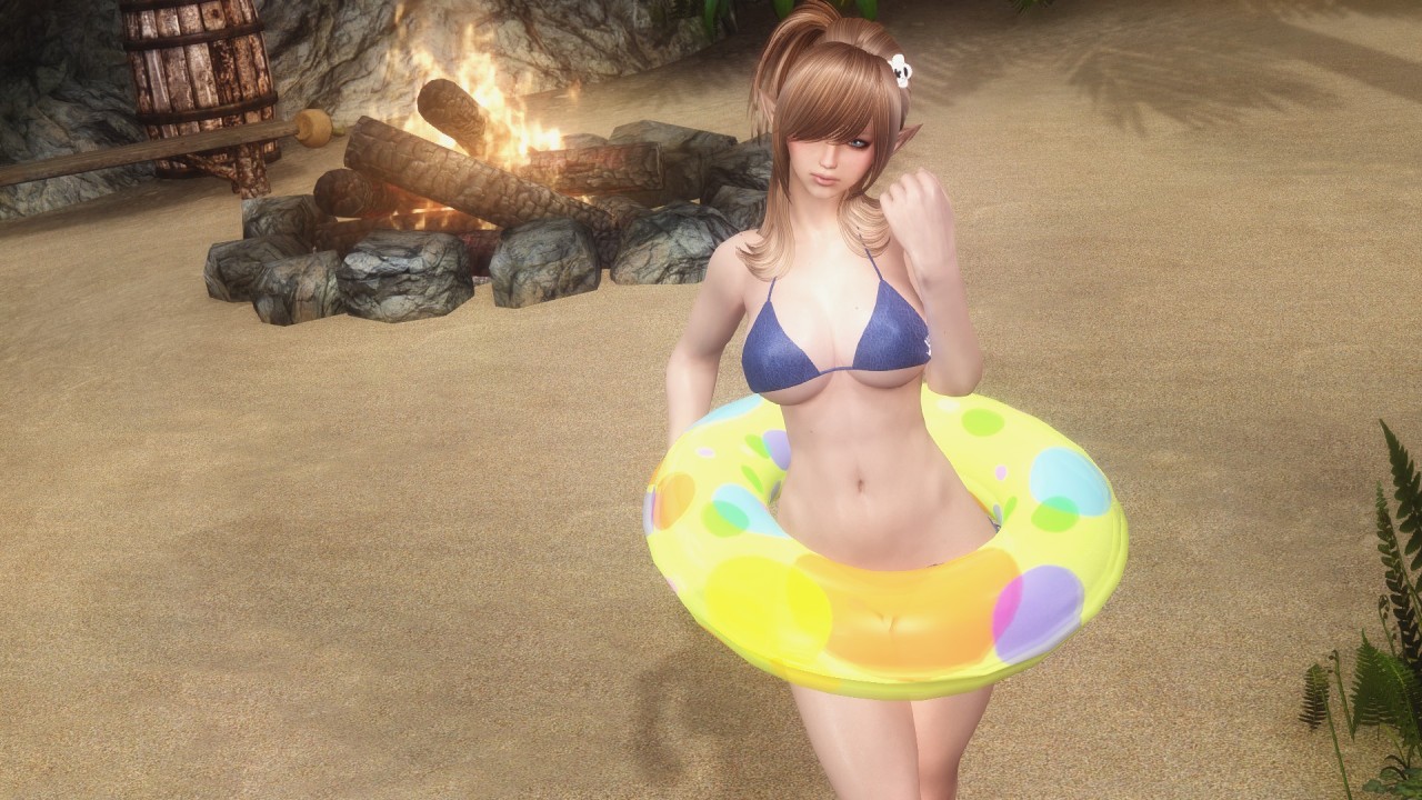 この浮き輪のハンドメイド感