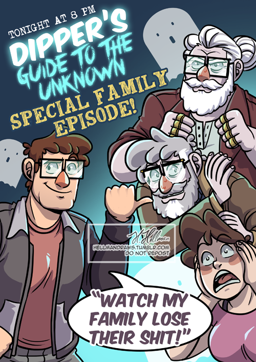 Charity commission for @additionaladdams! This one was a lot of fun - a promo picture for Dipper&rsq