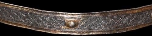 archaicwonder:  Extremely Rare Viking Gilt Knotwork Nobleman’s Diadem, 9th-12th Century ADThis band probably held a cloth head scarf or covering in place and, according to the material, would have denoted social and marriage status. Head coverings were