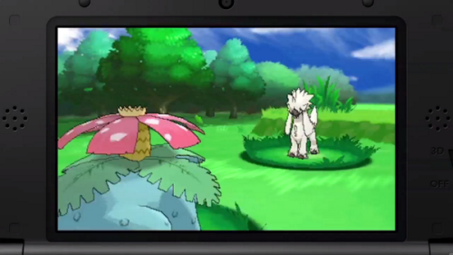 teamrocketcrossing:  Split-second preview of a new Pokémon from the Pokémon Direct. Looks like some sort of… Llama?Reminds me of a fluffier Absol.  idk  Naming it Tina