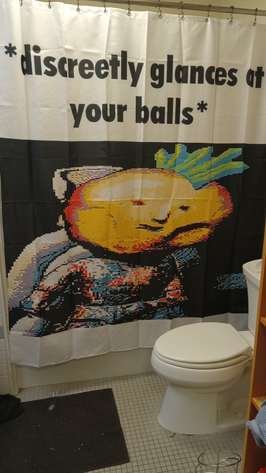 Me And My New Shower Curtain, If You Even Care