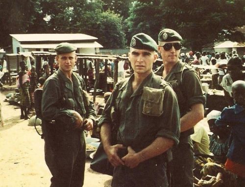 Belgian MMA Champion,Actor and Stunt Choreographer Dominique Vandenberg (middle) when He was a Legio