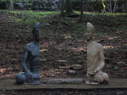 nobodysaheartless: This statue shows the separation of the body and mind. At the Haeinsa Temple in Korea. 