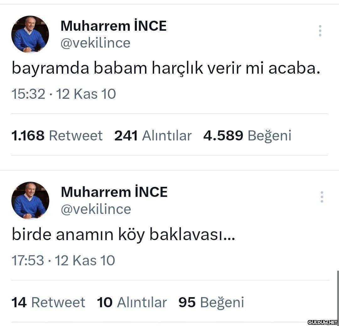 Muharrem İNCE @vekilince...