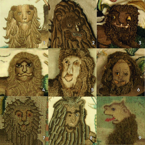 Which medieval embroidered lion are you today?