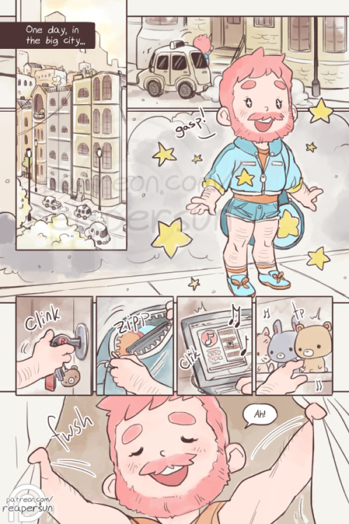 sweetbearcomic: Support Sweet Bear on Patreon -> patreon.com/reapersun ~Read from beginning~ | Page 01 - Page 02> I’m gonna have a lot of Sweet Bear stuff for sale at SakuraCon in April, so I wanted to post up a little bit of the comic for everyone