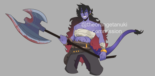  Tiefling barbarian commission, she is a BEAST. -commissions open- Patreon Kofi