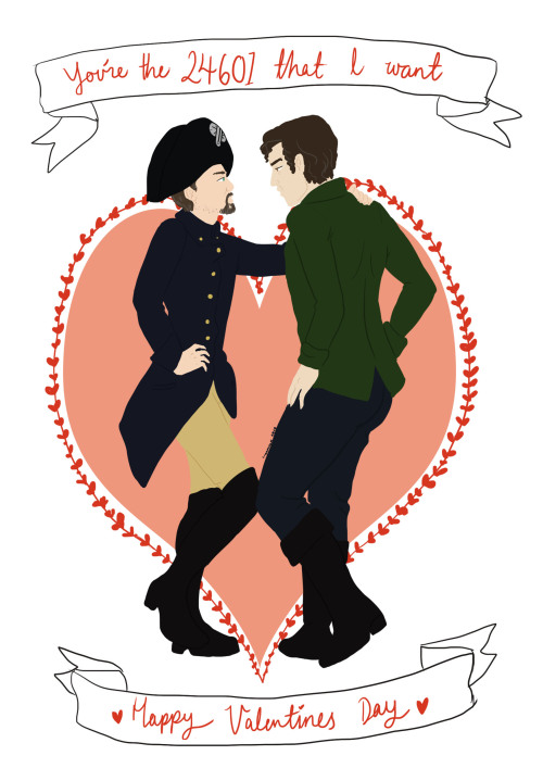 lilydrawsart:A Jean Valeanentines Day Card for you all.  &lt;3 May your significant other not jump o