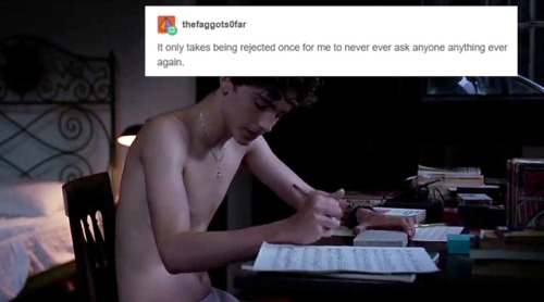 callmetimothee:elio perlman + tumblr text posts