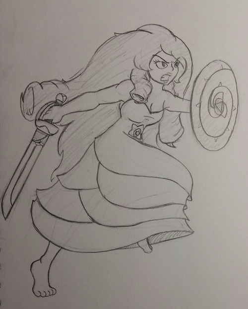 Porn photo A sketch of Rose Quartz from Steven Universe