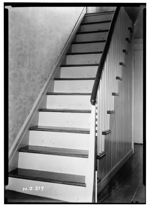 nemfrog:Stairway, DeMouth-Snyder House, Green Pond Road, Newfoundland, New Jersey.  March 8, 1938. H