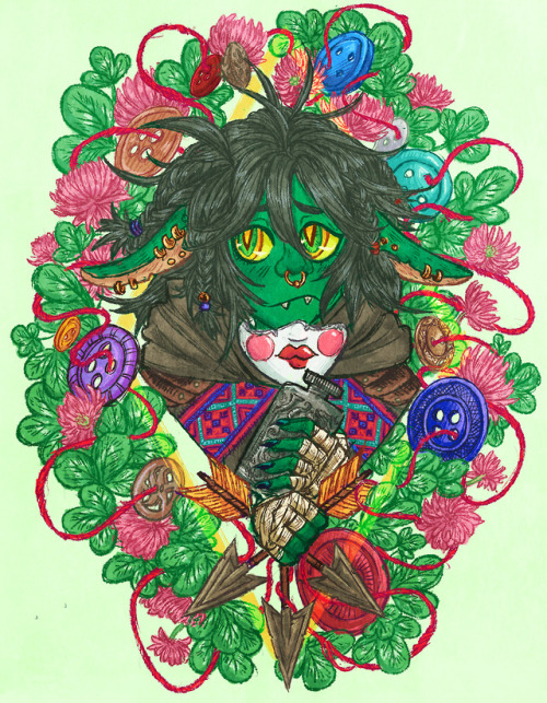 my brave little button queen Nott and sweetclover; I’ve got two more of the Nein then i’m done this 