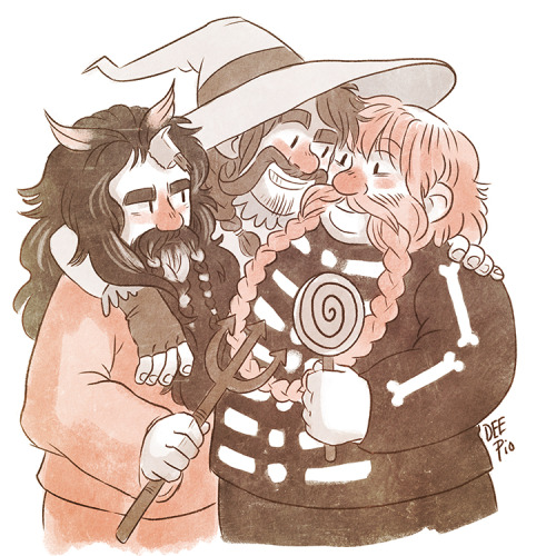 Bifur, Bofur and Bombur as Lock, Shock and Barrel&hellip;.although they look more like they’re just 